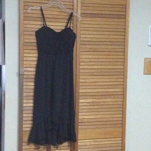 Chic Asymmetrical Black Dress